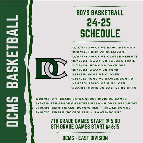 BOYS BASKETBALL SCHEDULE